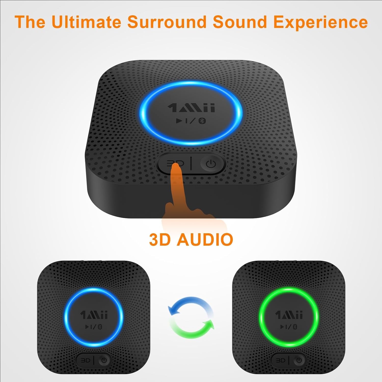 [Upgraded]  B06 plus Bluetooth Receiver, Hifi Wireless Audio Adapter, Bluetooth 5.3 Receiver with 3D Surround Aptx HD Aptx Adaptive for Home Music Streaming Stereo System