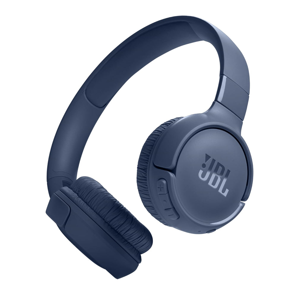 JBL Tune 520BT - Wireless On-Ear Headphones, Up to 57H Battery Life and Speed Charge, Lightweight, Comfortable and Foldable Design, Hands-Free Calls with Voice Aware (White)