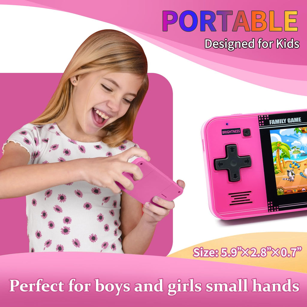 Portable Gaming Player with Rechargeable Battery 3.0" LCD Screen, Mini Arcade Electronic
