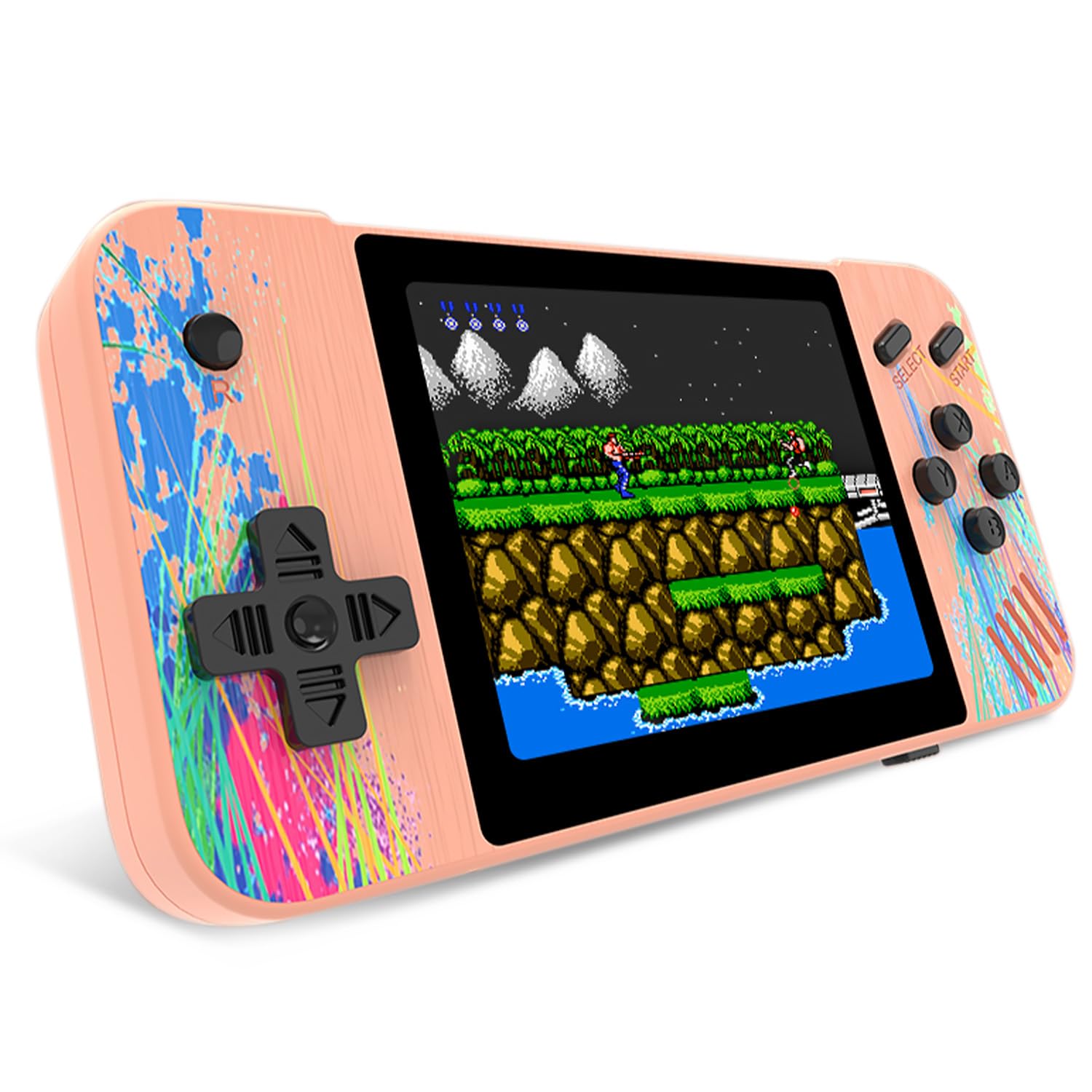 3.5" HD Screen Handheld Game -Preloaded 800 Retro Video Games, 2025 New Portable Gaming Player for Birthday Home Travel Xmas Gift (Blue)