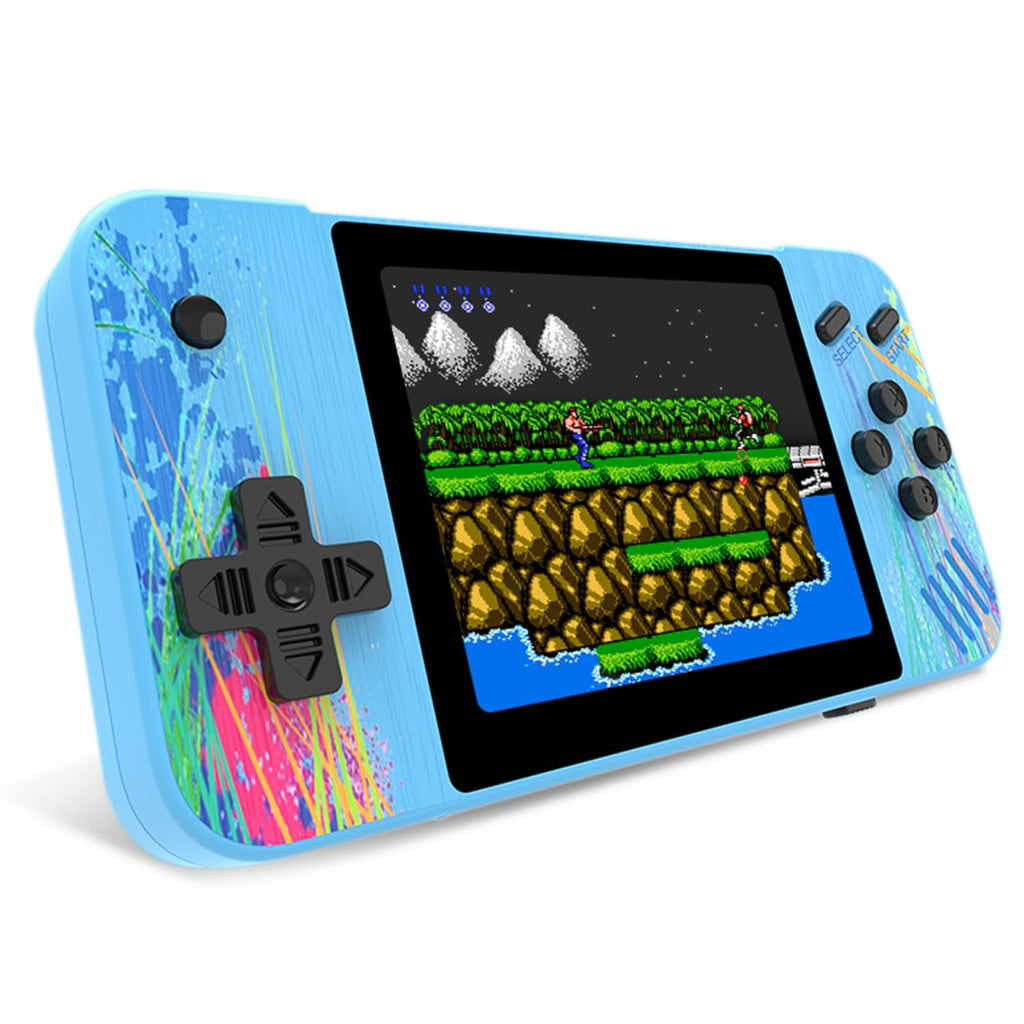 3.5" HD Screen Handheld Game -Preloaded 800 Retro Video Games, 2025 New Portable Gaming Player for Birthday Home Travel Xmas Gift (Blue)