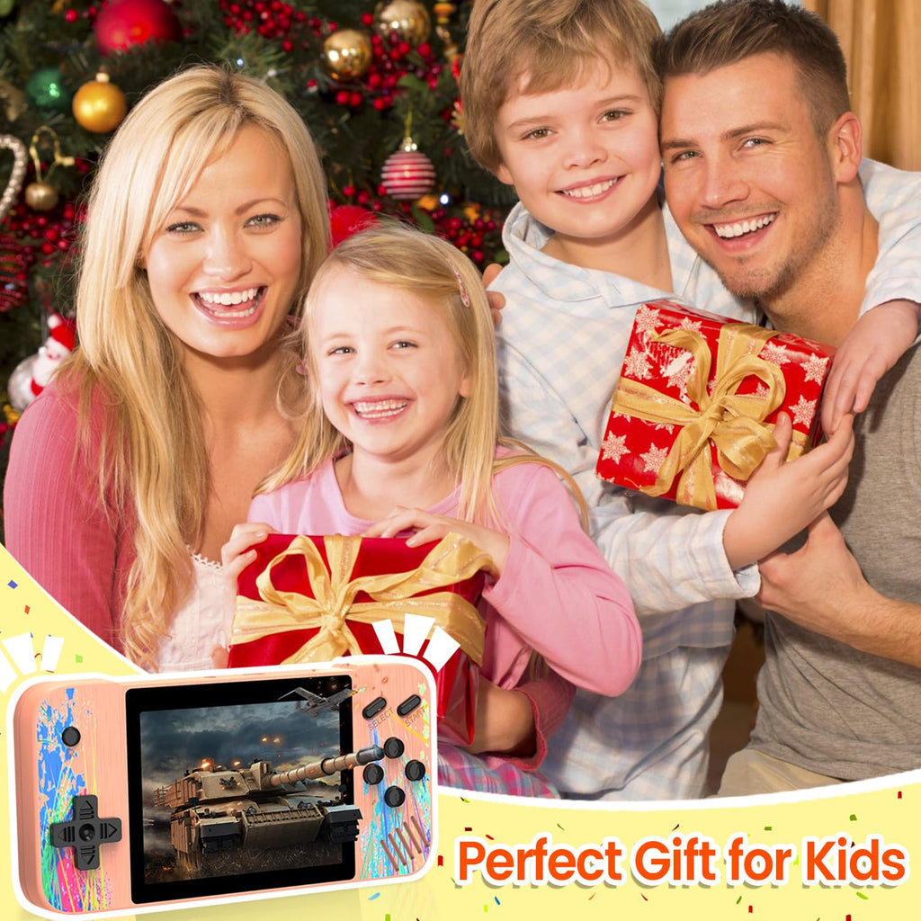 3.5" HD Screen Handheld Game -Preloaded 800 Retro Video Games, 2025 New Portable Gaming Player for Birthday Home Travel Xmas Gift (Blue)